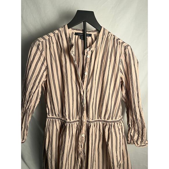 French Connection Striped Shirt Dress US 10 • Button Front • Lightweight Casual - Picture 2 of 9